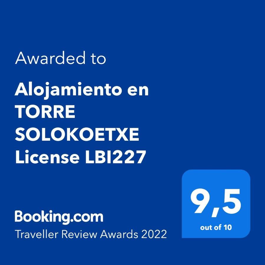 Apartamento Alojamiento en TORRE SOLOKOETXE License LBI227 Bilbao Exterior foto
